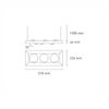 Luminario downlight LED ALPHA SUSPENDIDO III LED Blanco L5821-100 Magg