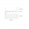 Luminario downlight LED ALPHA SUSPENDIDO IV L LED Negro L5823-300 Magg