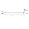 Lámpara lineal tira LED BL FLAT 1200 Potencia media 8W luz cálida 3000K Blanco L6436-1E0 Magg