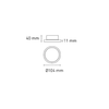 Lámpara sobreponer muro decorativa ECLIPSE LED 10 8W luz neutra 4000K Negro L7285-3I0 Magg