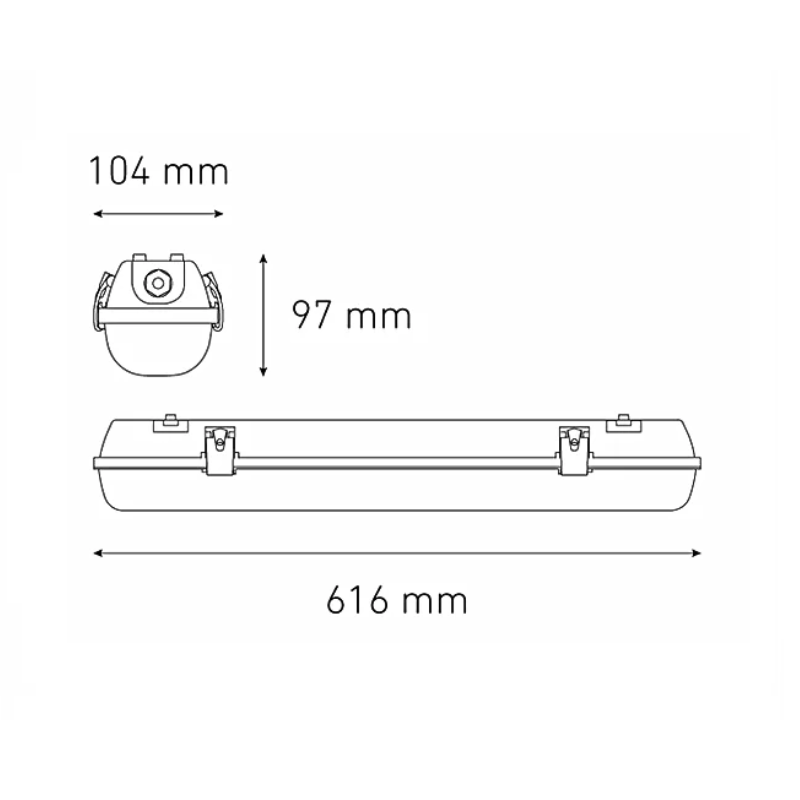 Lámpara LED gabinete techo sobreponer GAMMA LED 600 15W luz neutra 4000K Gris L5411-5I0 Magg
