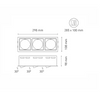 Luminario downlight LED ISIS III LED Blanco L5962-100 Magg