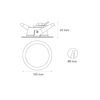 Lámpara downlight spot LED LUNA 6 SSD 6W luz fría 6000K Satín L5074-B30 Magg
