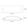 Lámpara LED Arbotante sobreponer pared Nebraska Cosmo s/foco MQ04013