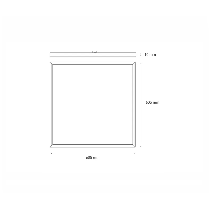 Lámpara LED techo empotrar / suspender PANEL 60x60 PRIME 40W luz fría 6000K Blanco L6211-130 Magg
