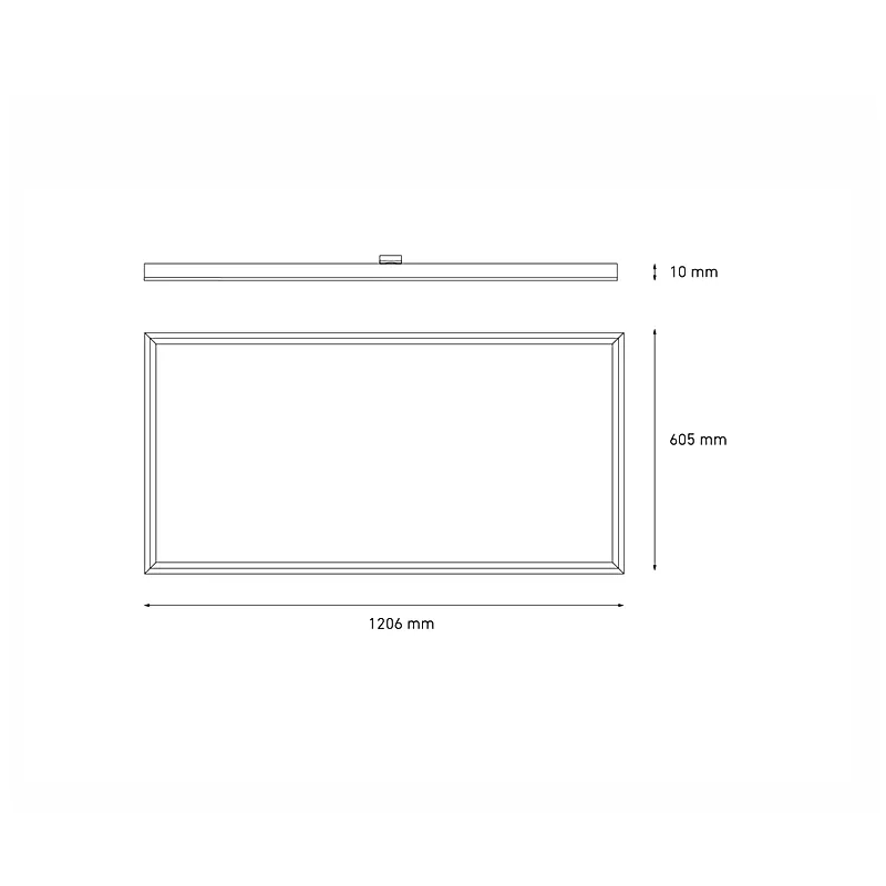 Lámpara LED techo empotrar / suspender PANEL 60x120 STD 75W luz fría 6000K Blanco L6207-1I0 Magg