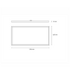 Lámpara LED techo empotrar / suspender PANEL 60x120 STD 75W luz fría 6000K Blanco L6207-1I0 Magg