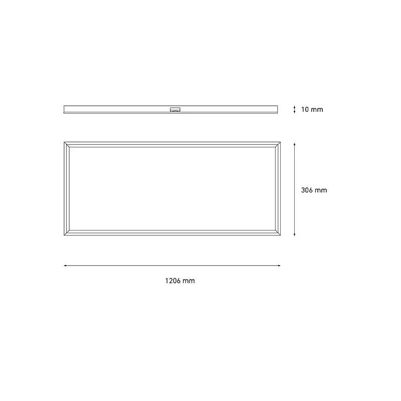 Lámpara LED techo empotrar / suspender PANEL 30x120 STD 34W luz cálida 3000K Blanco L5523-1E0 Magg
