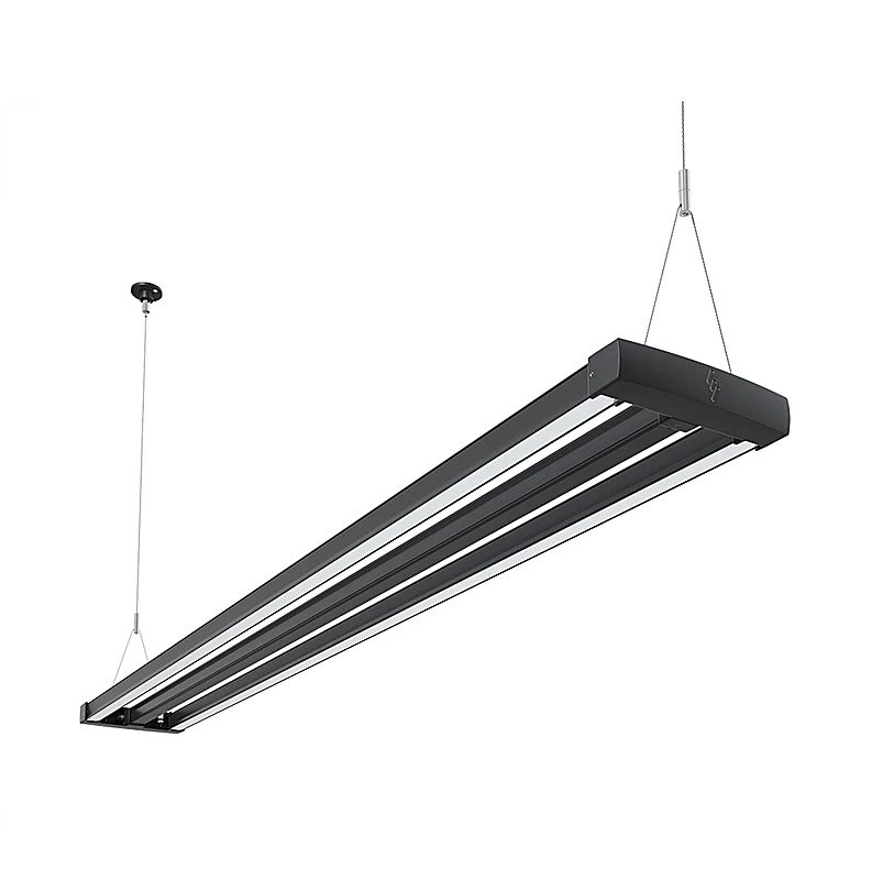 Lámpara lineal gabinete colgante TREK 1800 92W luz cálida 3000K Negro L5831-3E0 Magg