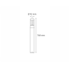 Bolardo poste con luz VENECIA DOMO 800 6W luz cálida 3000K Gris L7640-6E0 Magg