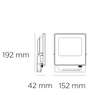 Reflector LED exterior SEC 30 30W luz fría 6000K negro L7491-330 Magg