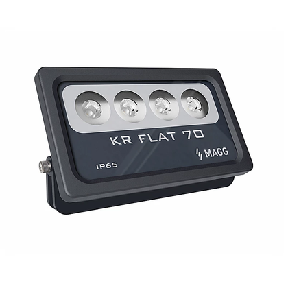 Reflector LED exterior KR FLAT 70 15°x40° 12W luz cálida 2700K  L7424-61E Magg