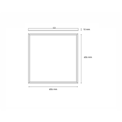 Lámpara LED techo empotrar / suspender PANEL B 60x60 33W luz neutra 4000K Blanco L5571-1I0 Magg