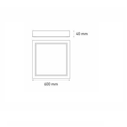 Lámpara downlight spot LED SQ 45 FLAT S 45W luz neutra 4000K Blanco L6385-1I0 Magg