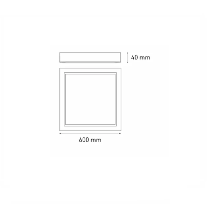 Lámpara downlight spot LED SQ 45 FLAT S 45W luz fría 6000K Blanco L6385-130 Magg