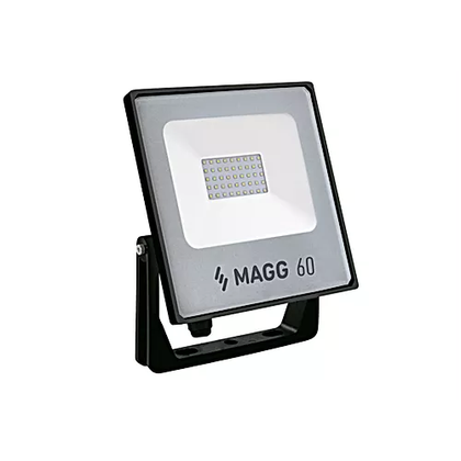 Reflector LED exterior SEC 60 60W luz fría 6000K negro L7492-330 Magg