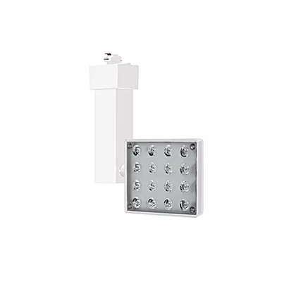 Lámpara LED PROYECTOR RIEL TOP SQ 40° 20W luz cálida 3000K Blanco L5611-1EJ Magg